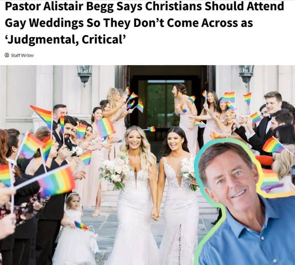 Protestia Photo--Pastor Alistair Begg Says Christians Should Attend Gay Weddings So They Don't Come Across as 'Judgmental, Critical'.JPG